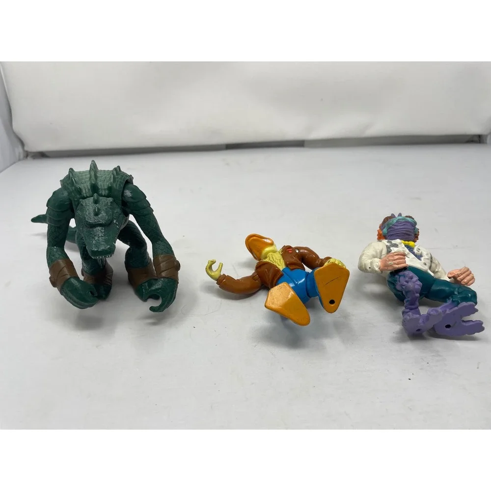 Vintage TMNT Villains Lot – Leatherhead, Ace Duck,‎ Mutagen Man – 1989-90